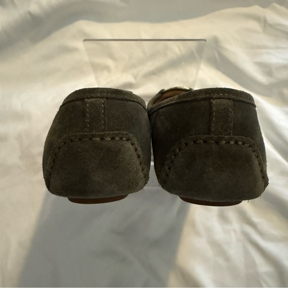 Like New Michael Kors Fulton Dark Olive Suede Flats - Picture 4 of 6
